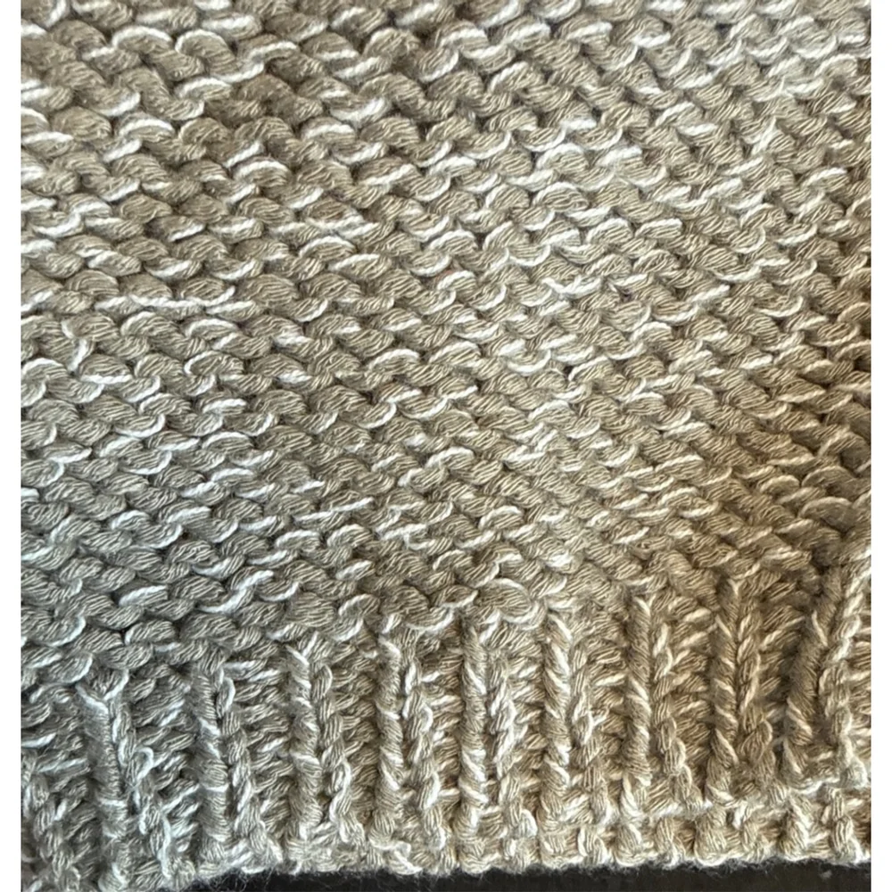Women's MERI SKYE V-Neck Sweater 5X Beige White - Picture 4 of 8